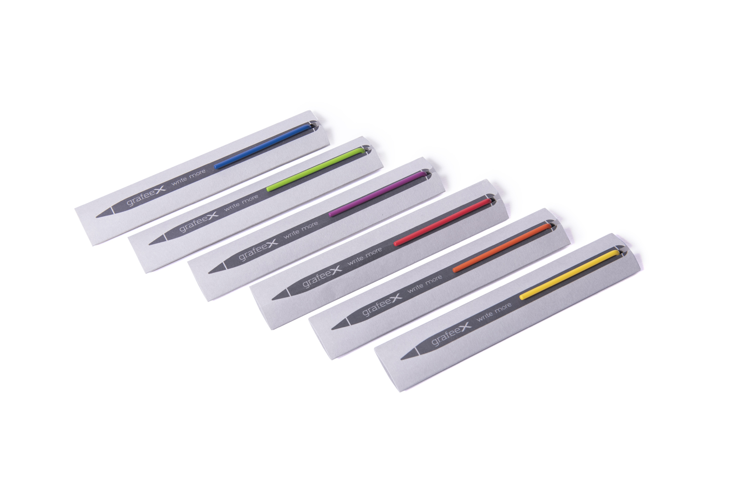Карандаш GrafeeX с оранжевым клипом в чехле