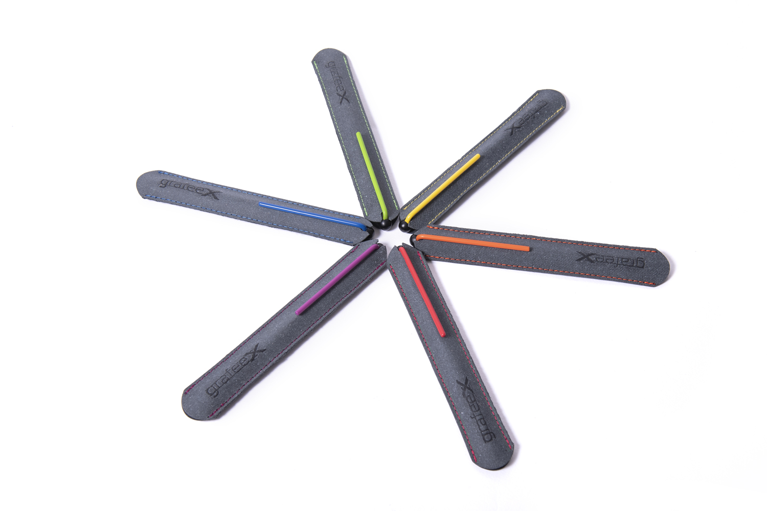 Карандаш GrafeeX с зеленым клипом в чехле