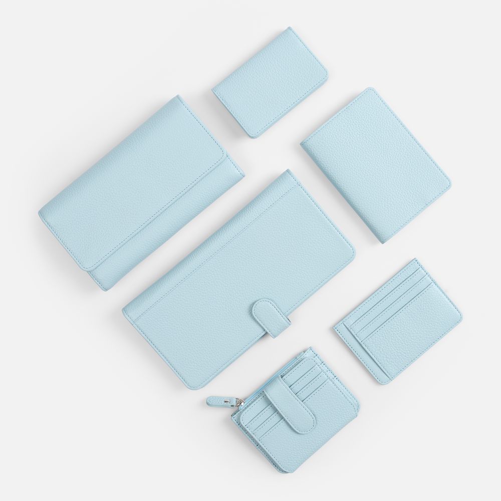 Картхолдер на молнии Unison, голубой