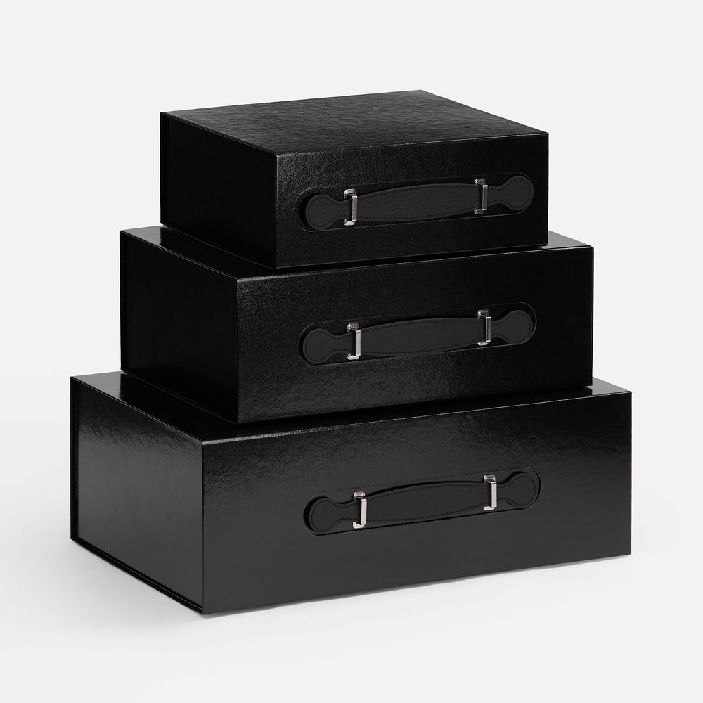 Коробка складная Holdfold, L, черная