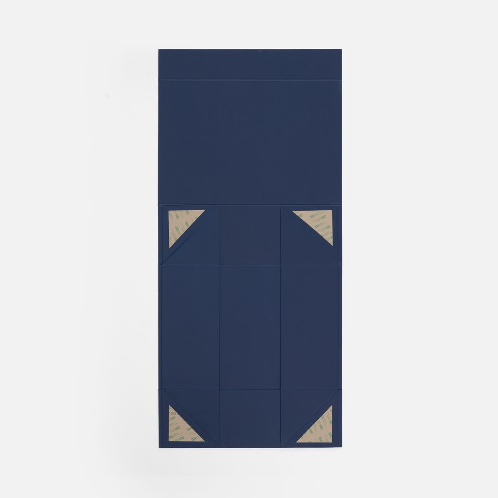 Коробка складная Quadra Fold, темно-синяя