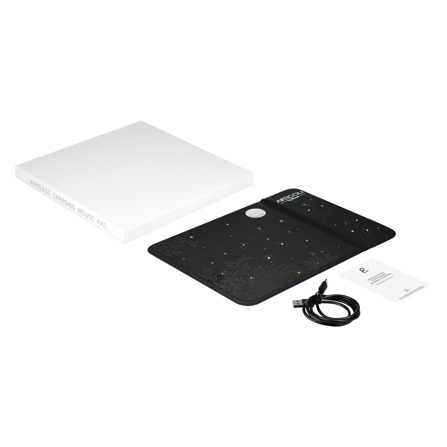 Коврик для мыши с беспроводным зарядным устройством 15W Онор (Honor)