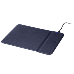 Коврик для мыши с беспроводным зарядным устройством 15W Онор (Honor), синий