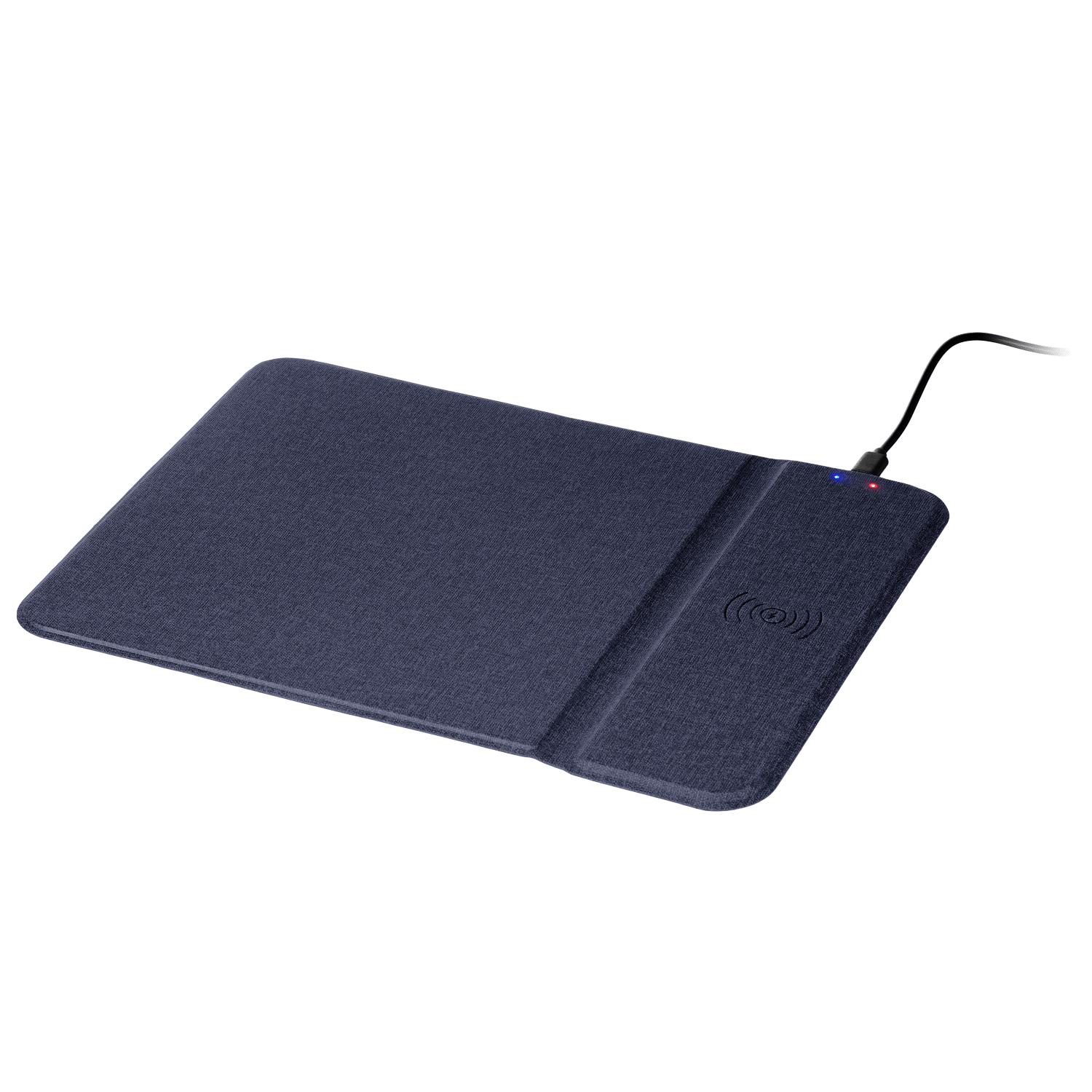 Коврик для мыши с беспроводным зарядным устройством 15W Онор (Honor), синий