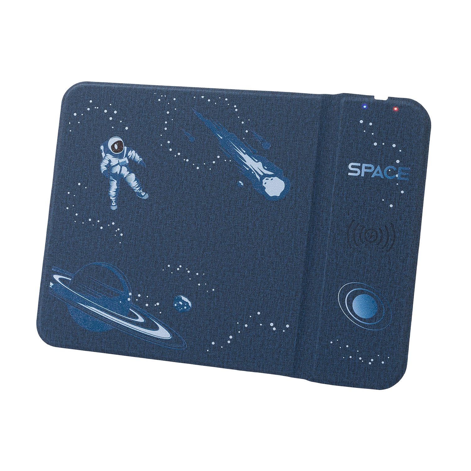 Коврик для мыши с беспроводным зарядным устройством 15W Онор (Honor), синий