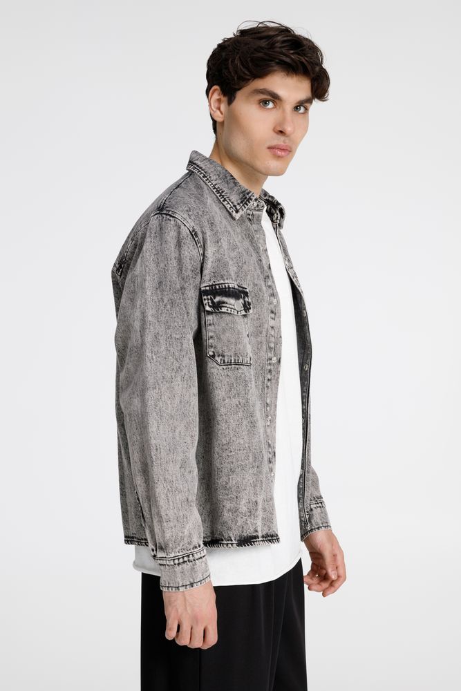 Куртка джинсовая O3, серая
