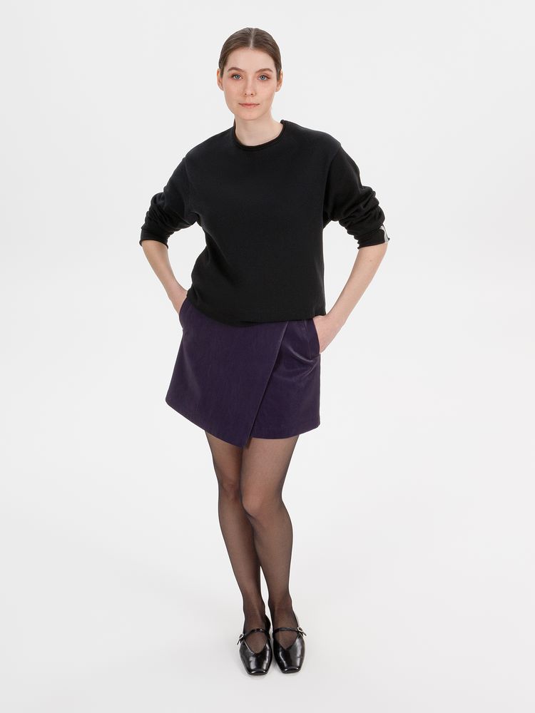 Лонгслив унисекс Siluetti Fuori, черный