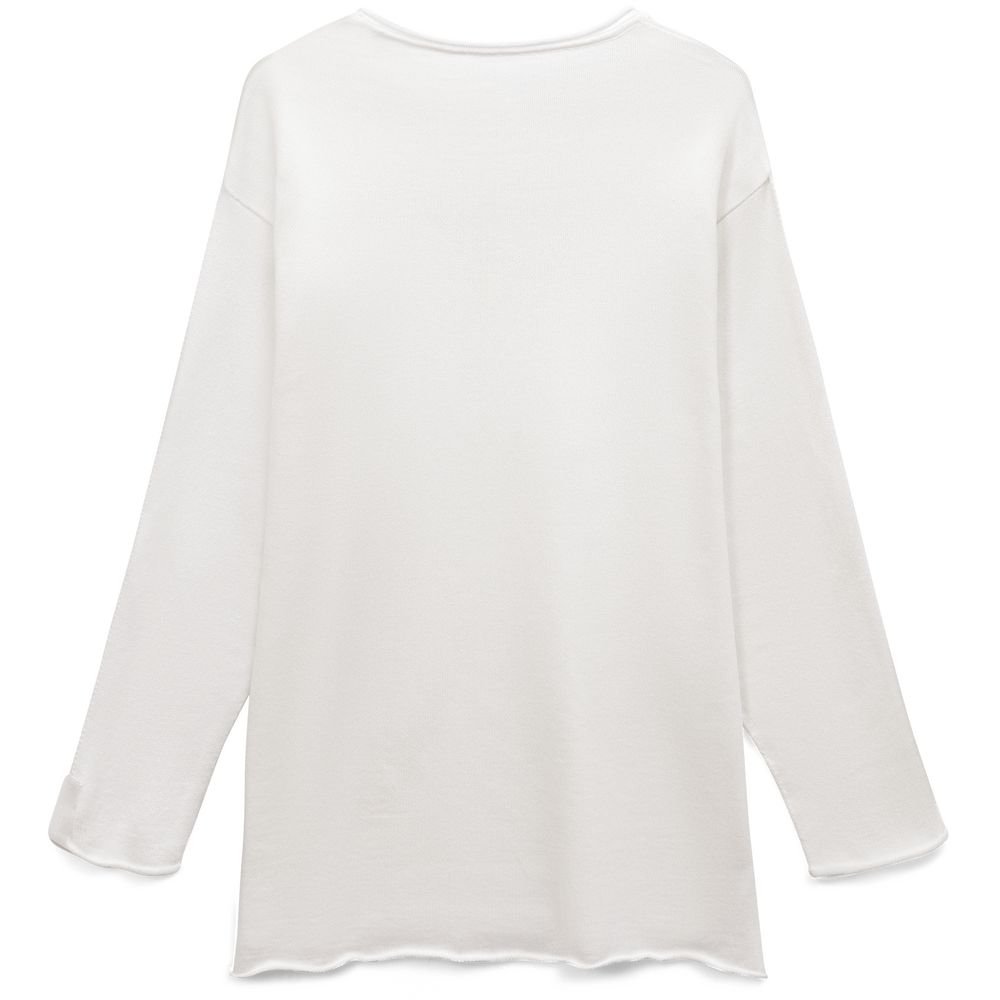 Лонгслив унисекс Siluetti Fuori, молочно-белый