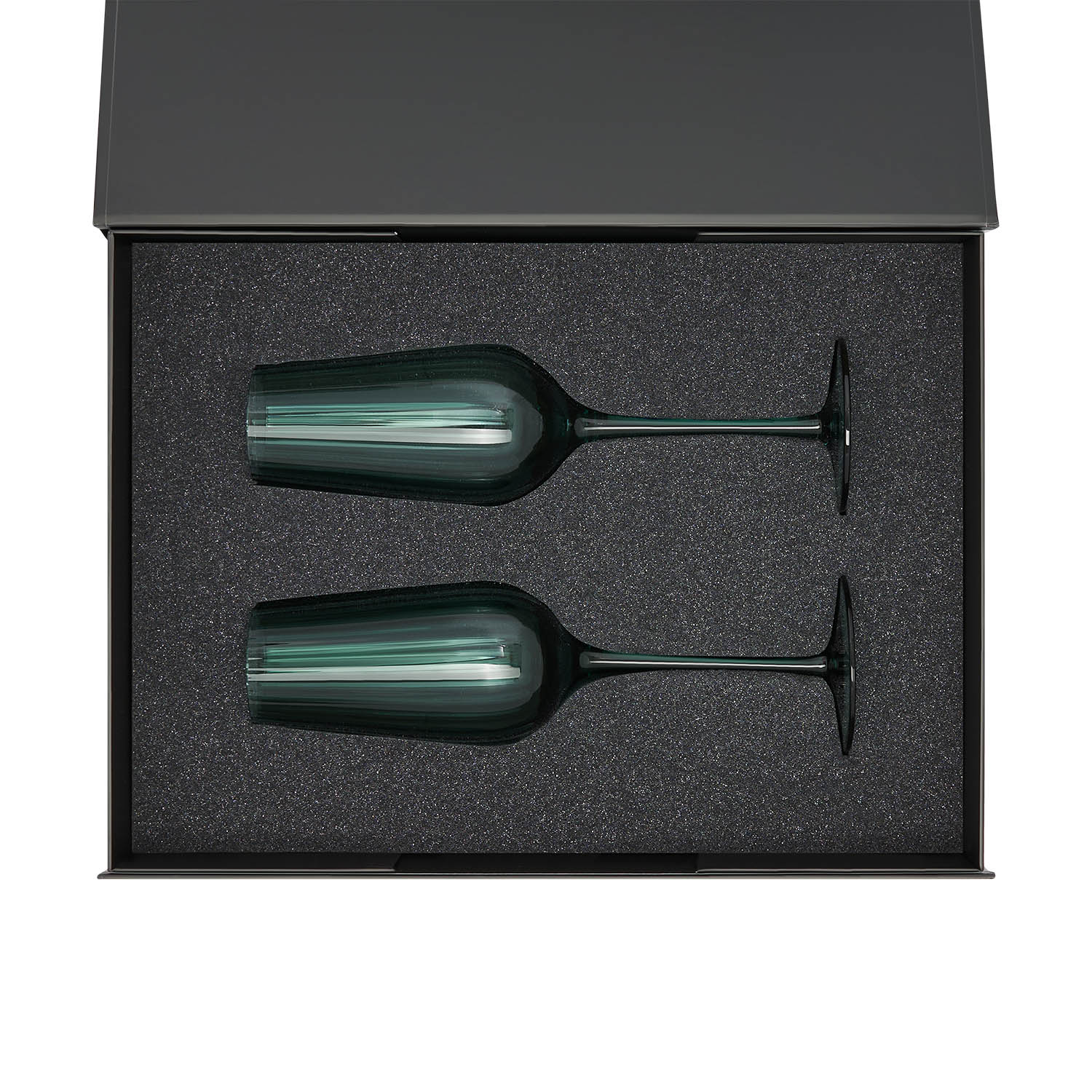 Ложемент под 2 бокала для шампанского (рифленое стекло) в среднюю коробку-трансформер (арт. 695721)