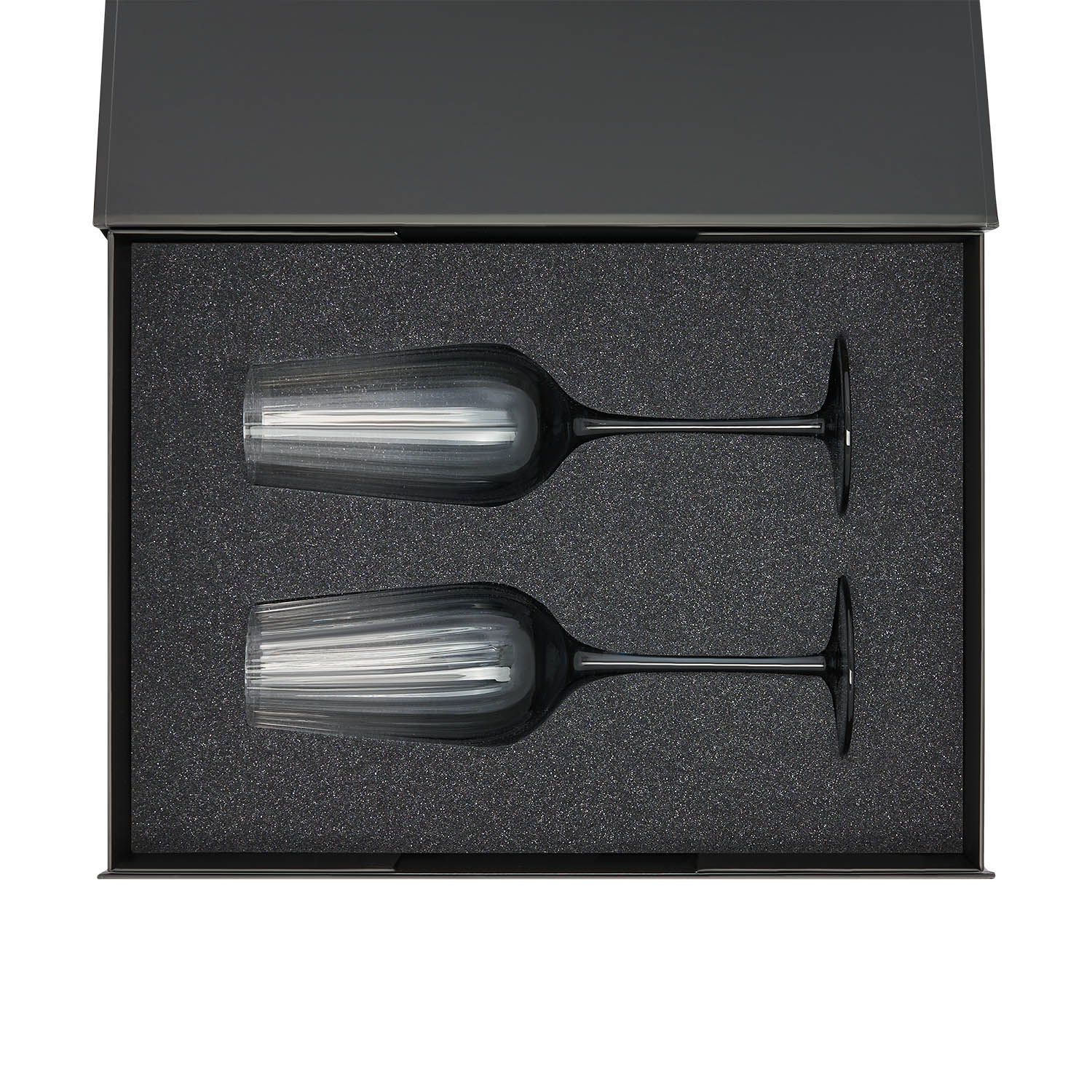 Ложемент под 2 бокала для шампанского (рифленое стекло) в среднюю коробку-трансформер (арт. 695721)