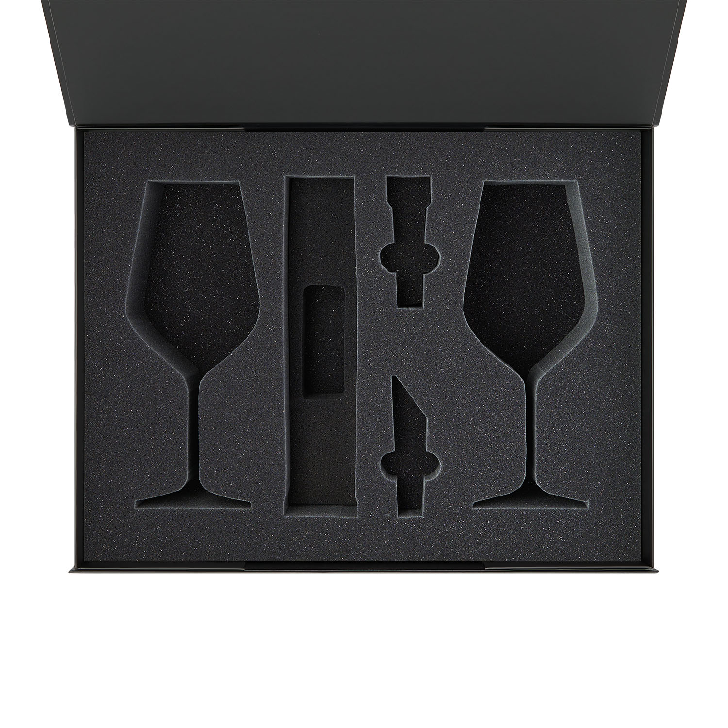 Ложемент под 2 бокала для вина + набор для вина Сакраменто (Sacramento) в большую коробку-трансформер (арт. 695722)