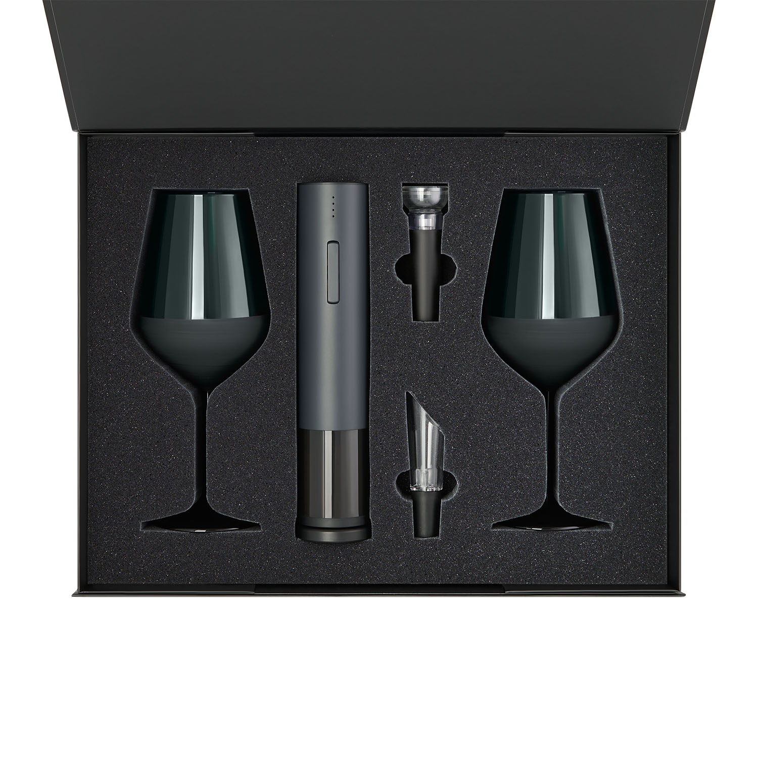 Ложемент под 2 бокала для вина + набор для вина Сакраменто (Sacramento) в большую коробку-трансформер (арт. 695722)