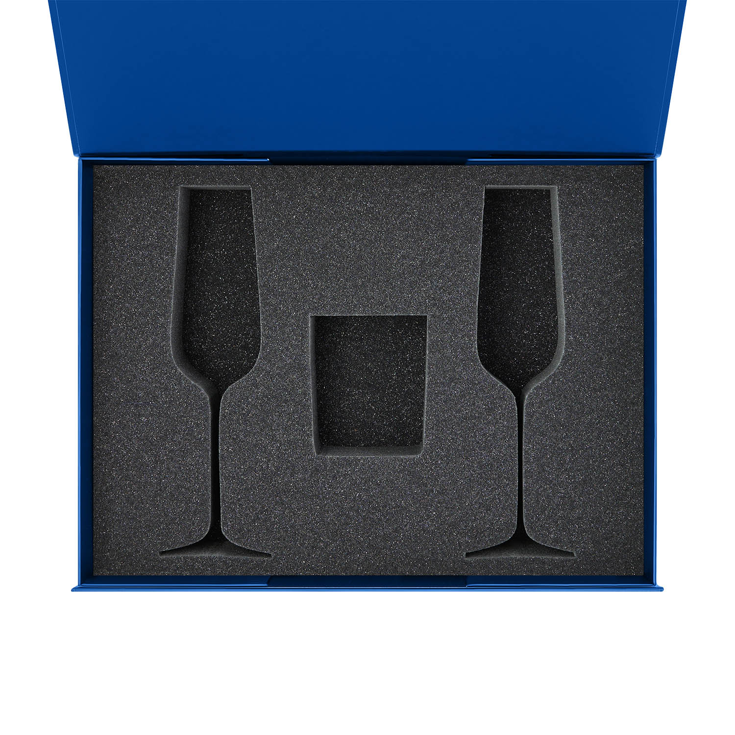 Ложемент под свечу Энигма (Enigma) + 2 бокала для шампанского в среднюю коробку-трансформер (арт. 695721)