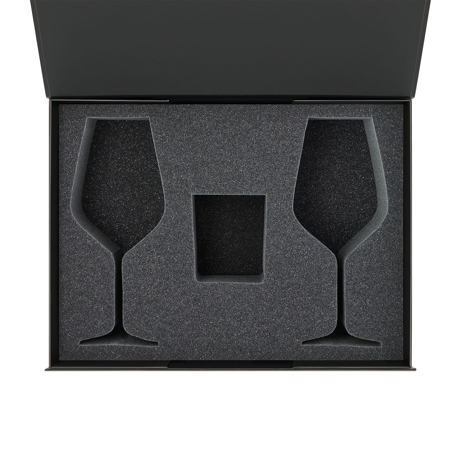 Ложемент под свечу Энигма (Enigma) + 2 бокала для вина в среднюю коробку-трансформер (арт. 695721)