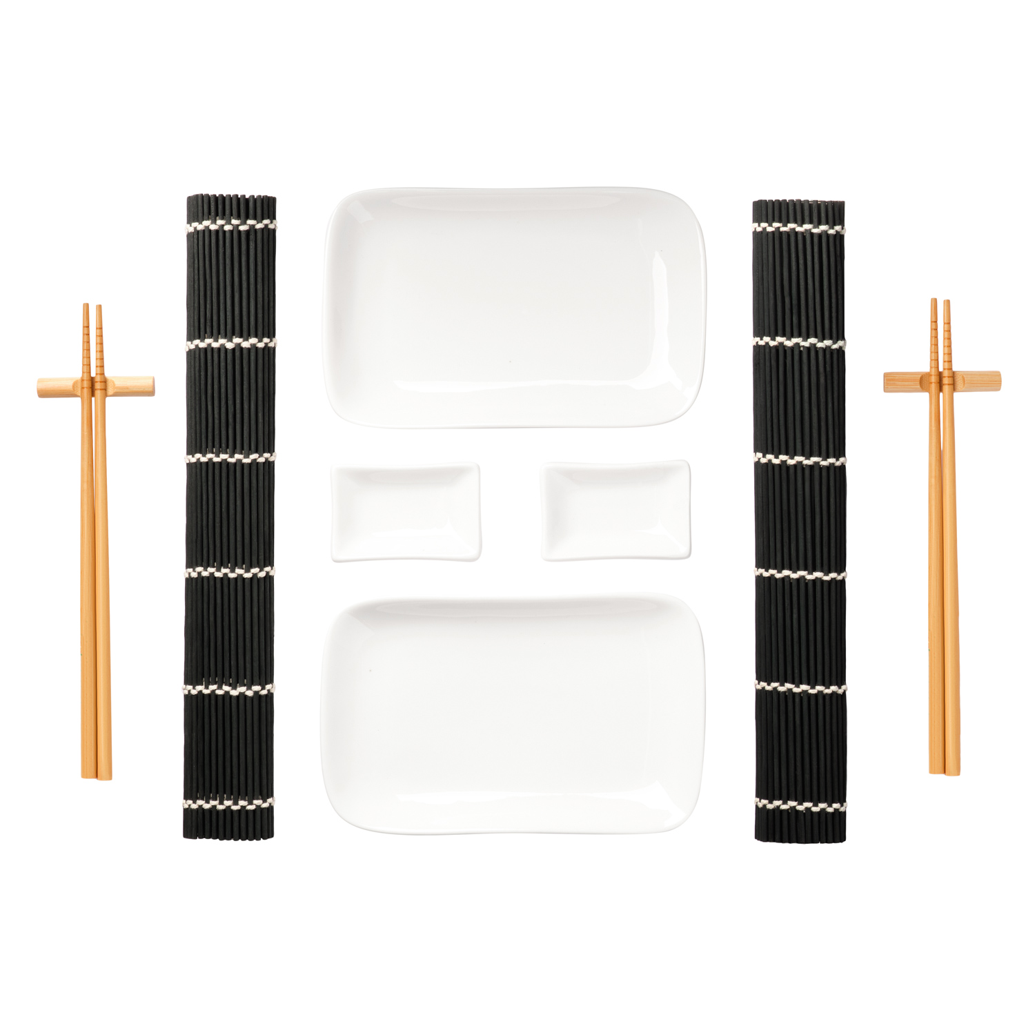 Набор для сервировки суши Токио (Tokyo) (10 предметов), черный