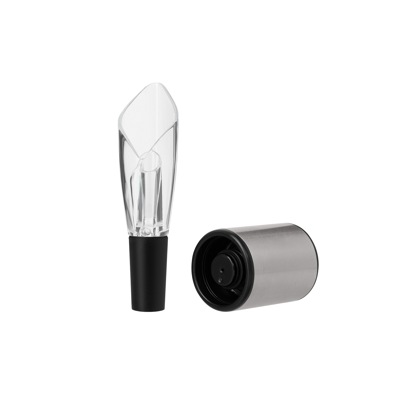 Набор для вина с электрическим штопором Винтаро (Vintaro), серебряный