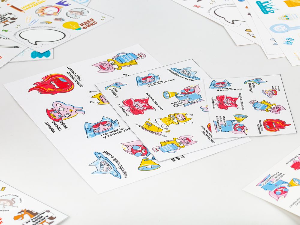 Наклейки UV-DTF Sticker Pack на заказ, M
