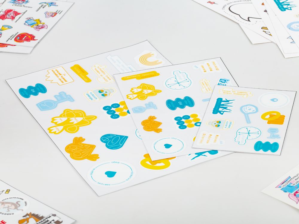 Наклейки UV-DTF Sticker Pack на заказ, S