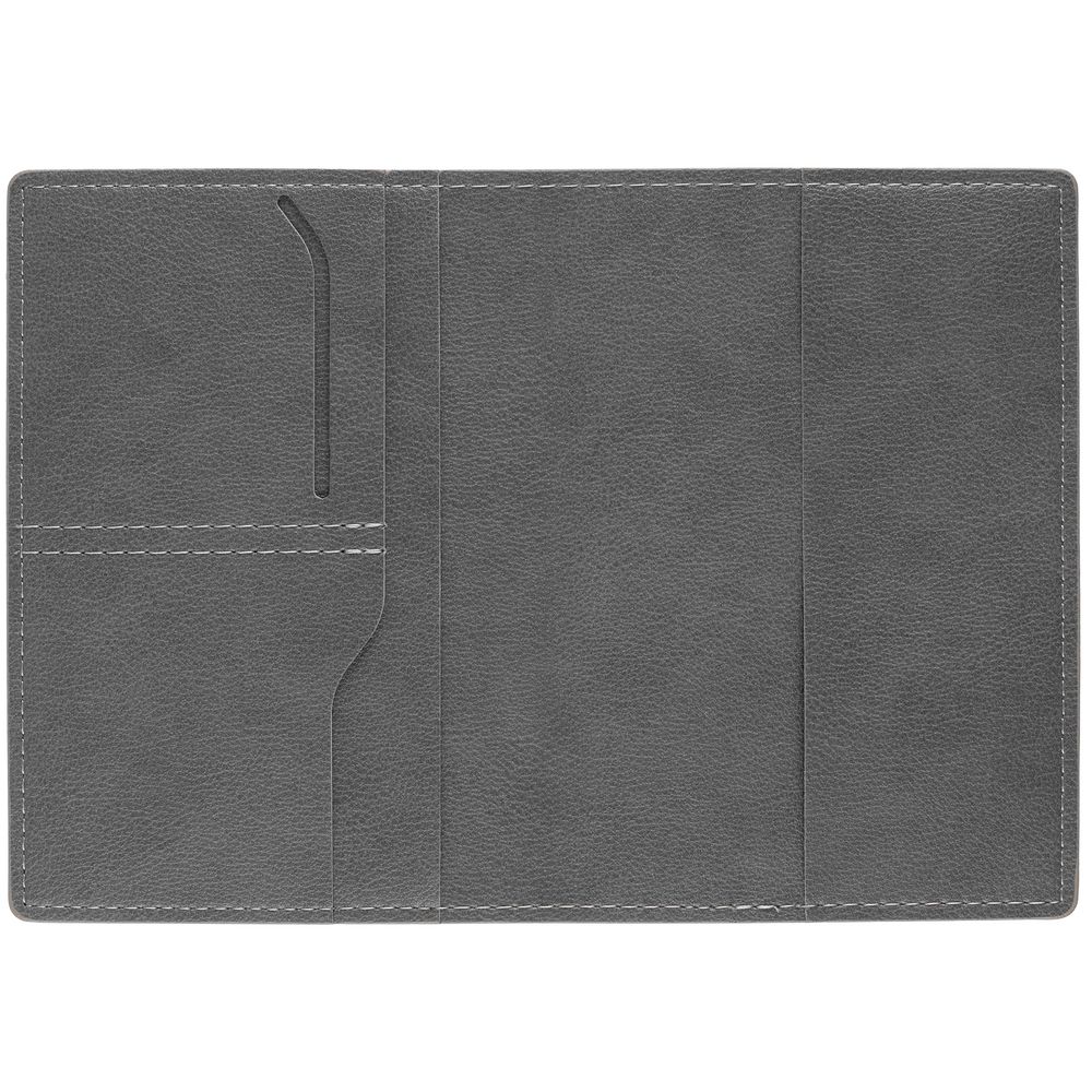 Обложка для паспорта Petrus, серая