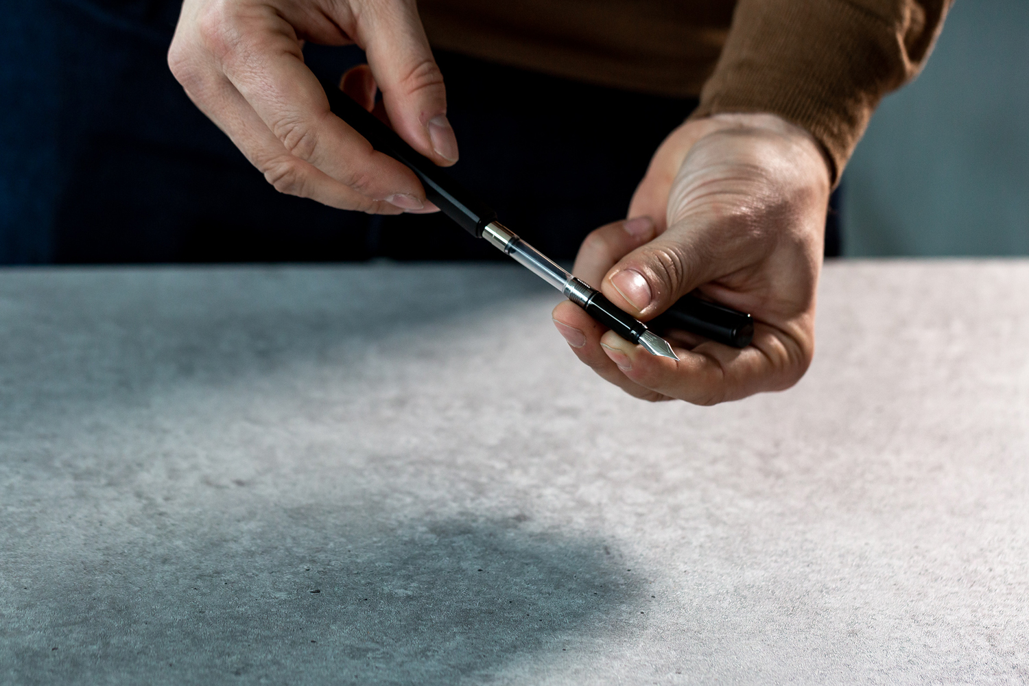 Перьевая ручка PININFARINA PF One SILVER /BLUE