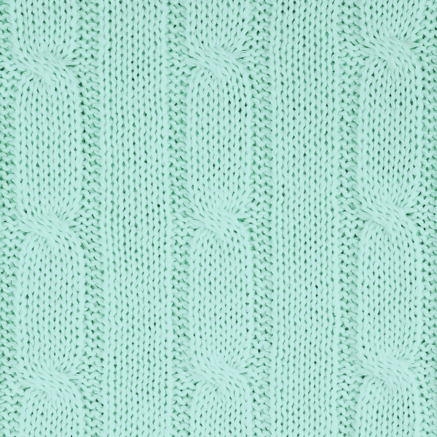 Плед Фадо (Fado) вязаный, аква (без подарочной коробки)