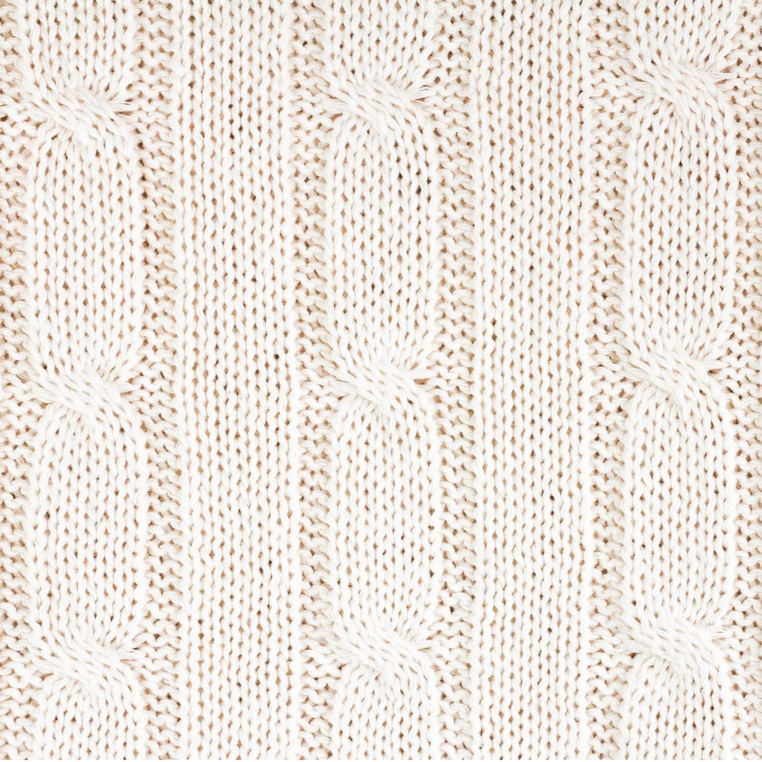 Плед Фадо (Fado) вязаный, бежевый (без подарочной коробки)