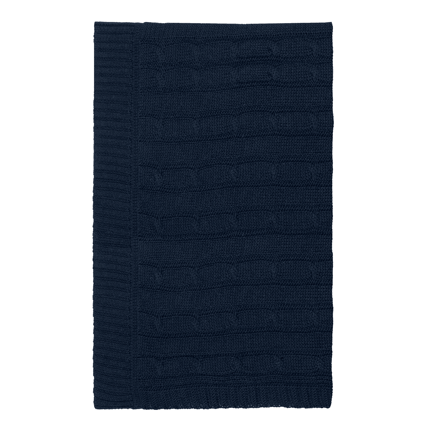 Плед Фадо (Fado) вязаный, синий (без подарочной коробки)