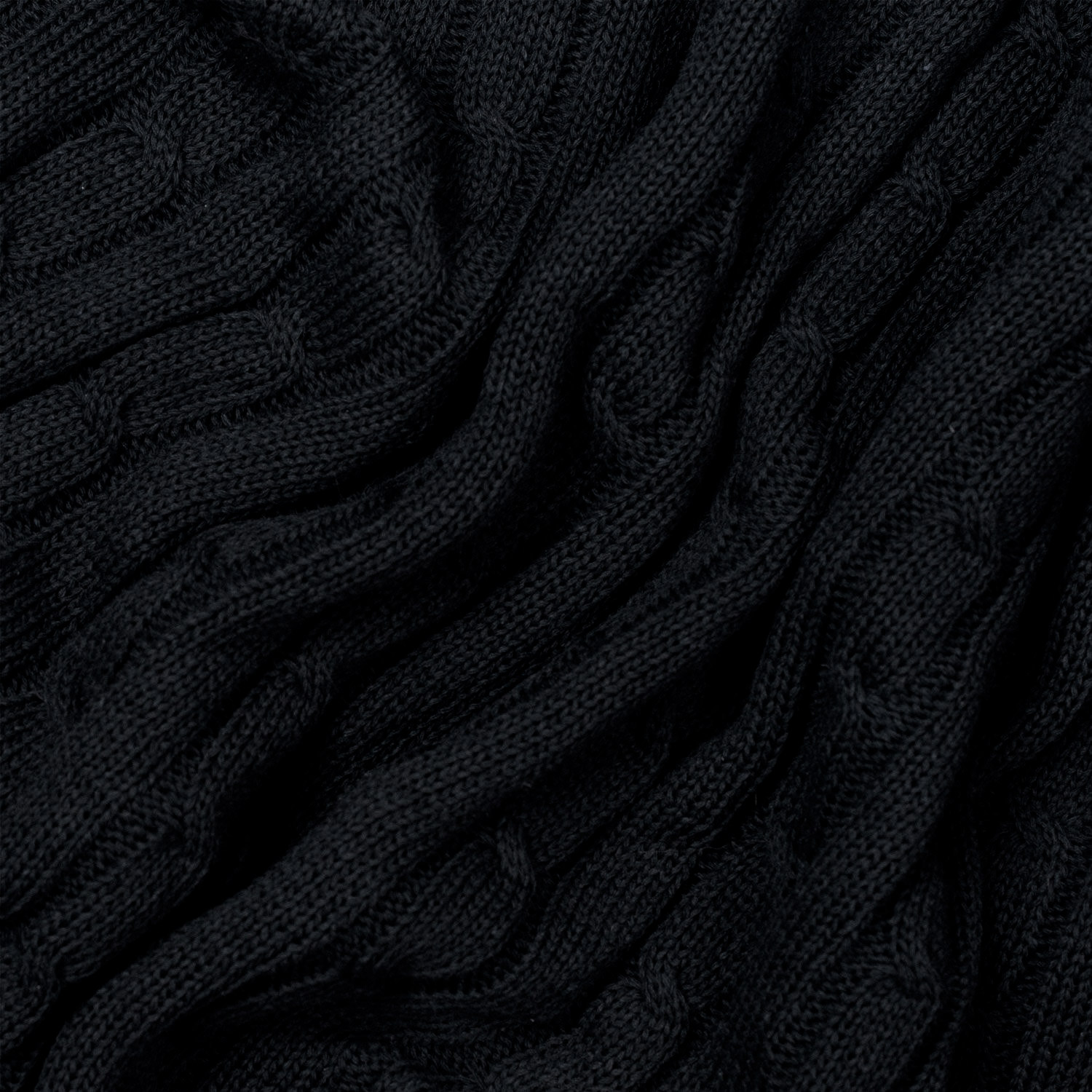 Плед Фадо (Fado) вязаный, темно-синий (без подарочной коробки)