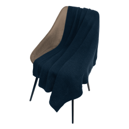 Плед Мальта Софт (Malta Soft) вязаный, 160*90 см, синий