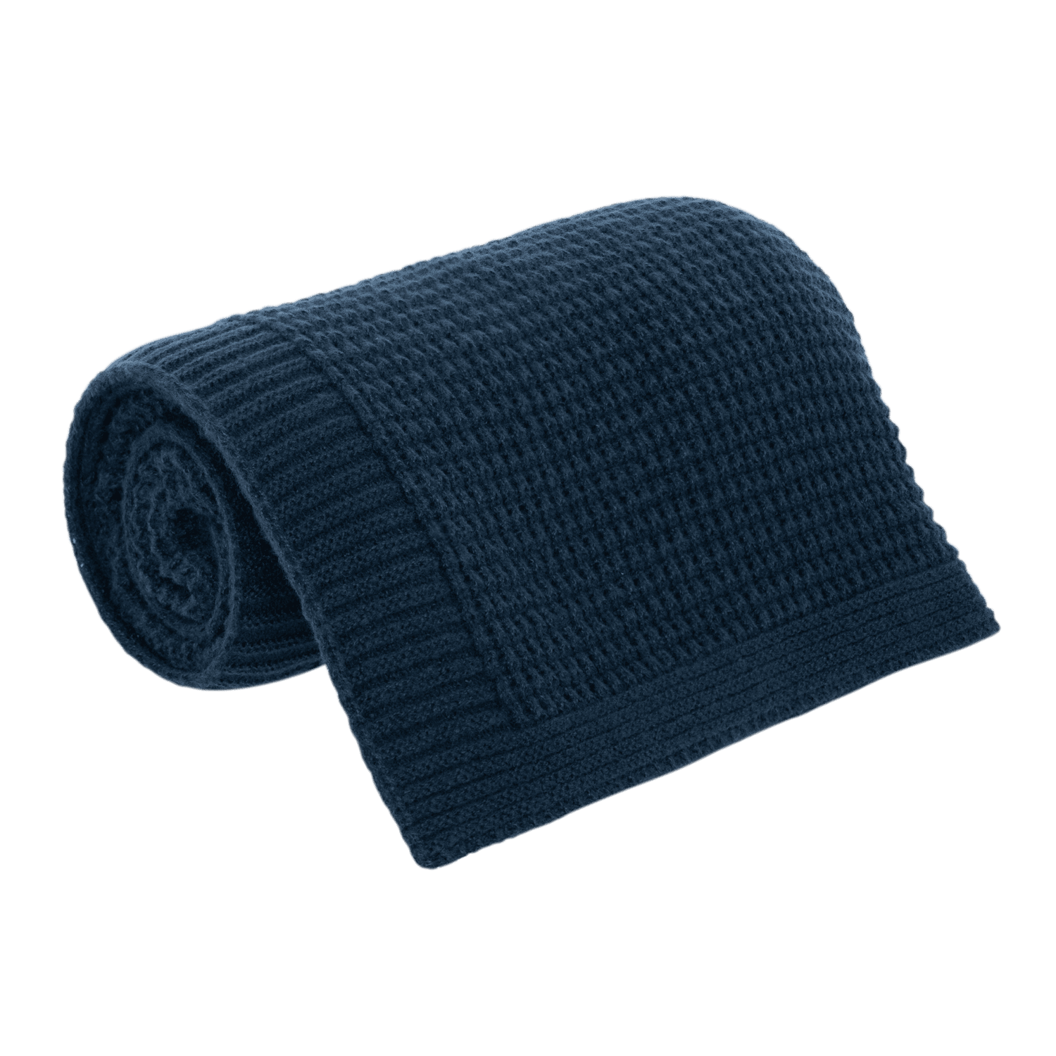 Плед Мальта Софт (Malta Soft) вязаный, 160*90 см, синий