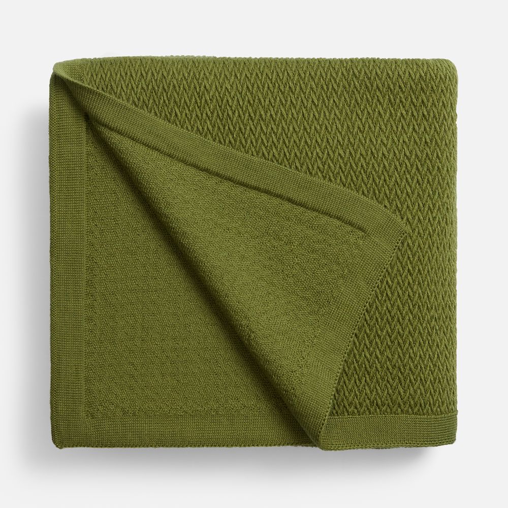 Плед Ornato, зеленый (лавровый)