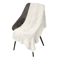 Плед Селла (Cella) вязаный, бежевый (без подарочной коробки)