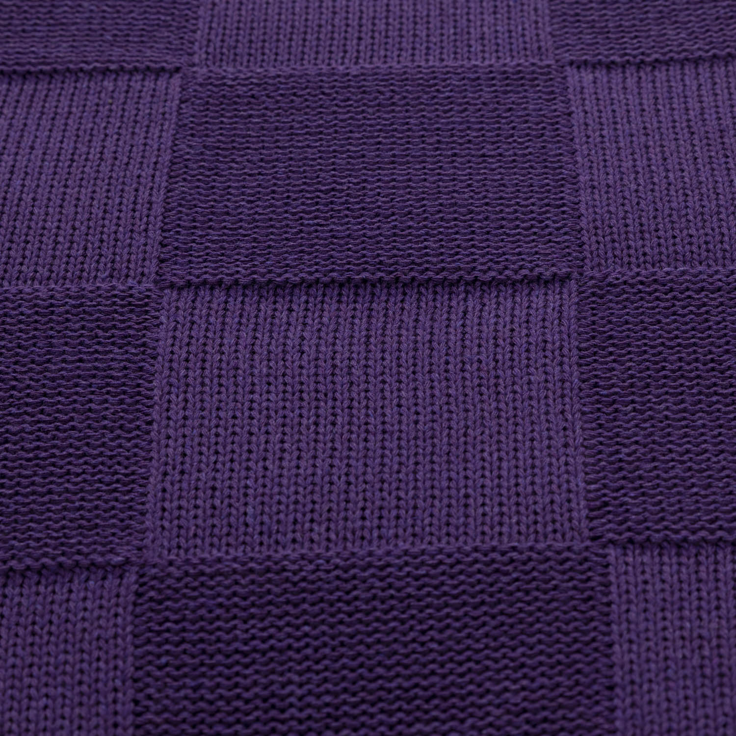 Плед Селла (Cella) вязаный, фиолетовый (без подарочной коробки)