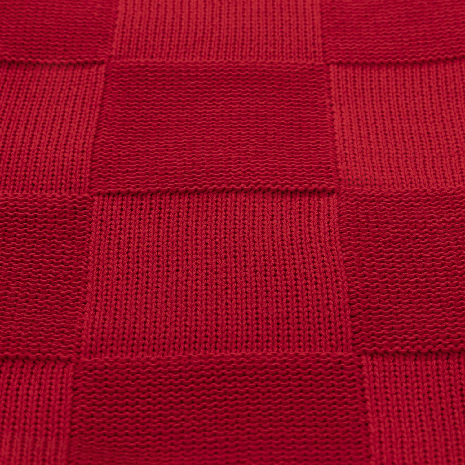 Плед Селла (Cella) вязаный, красный (без подарочной коробки)