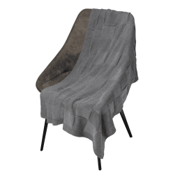 Плед Селла (Cella) вязаный, серый (без подарочной коробки)