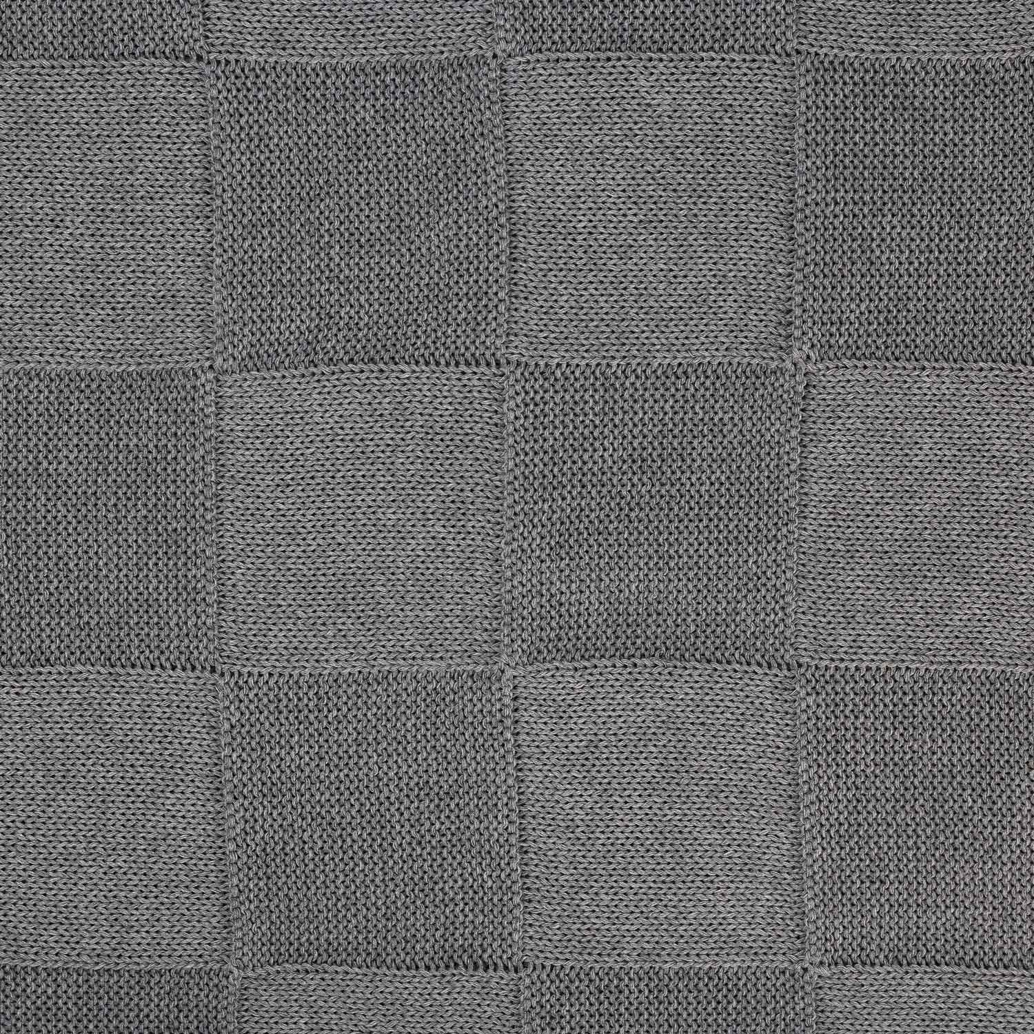 Плед Селла (Cella) вязаный, серый (без подарочной коробки)