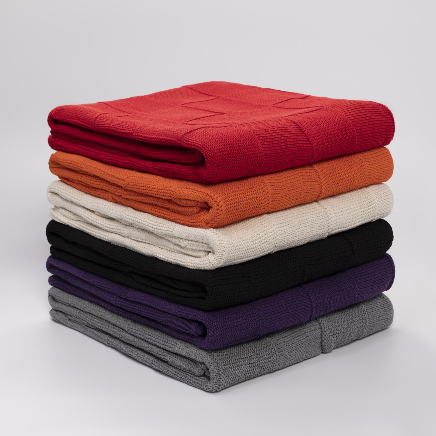 Плед Селла (Cella) вязаный, серый (без подарочной коробки)