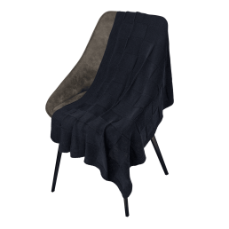 Плед Селла (Cella) вязаный, синий (без подарочной коробки)