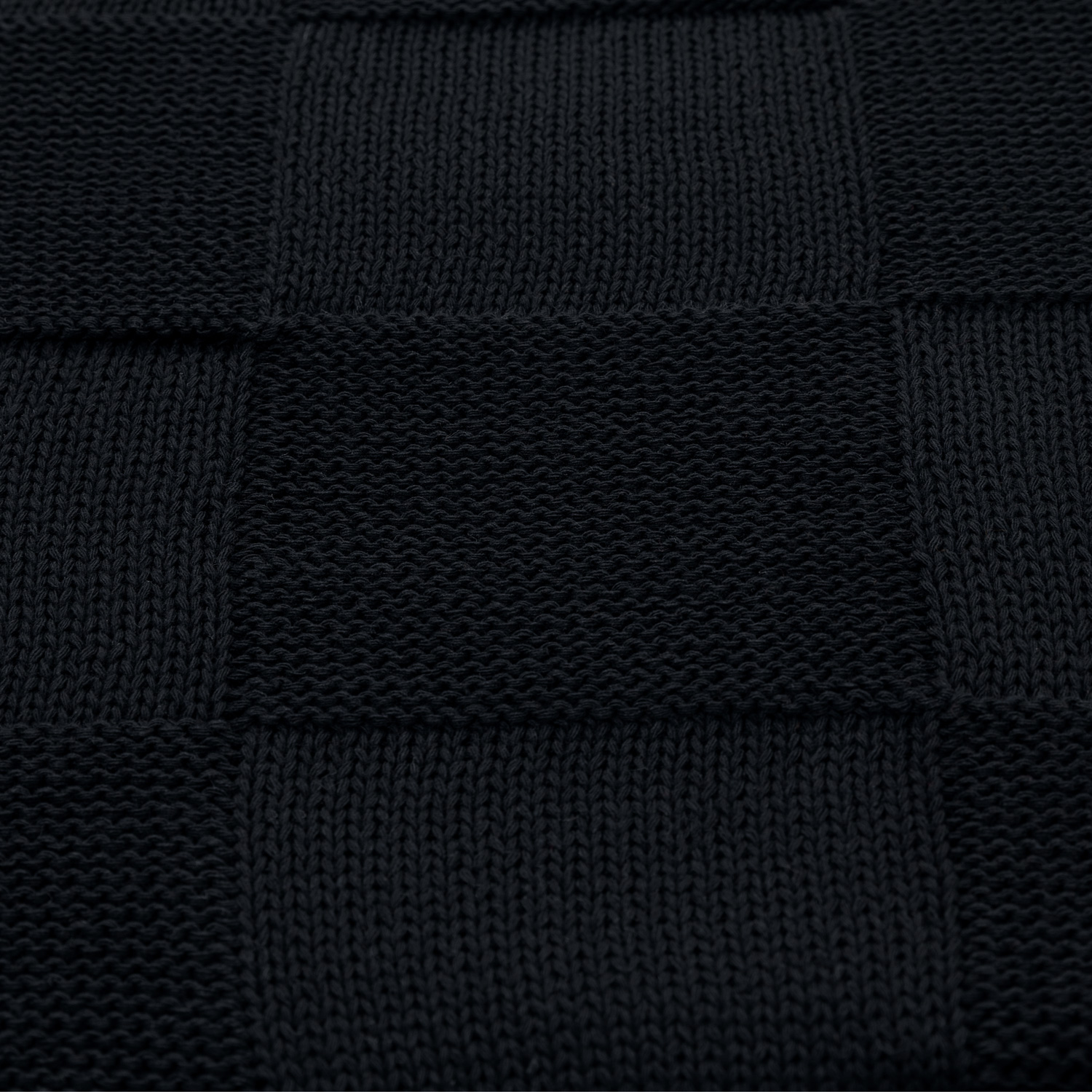 Плед Селла (Cella) вязаный, темно-синий (без подарочной коробки)