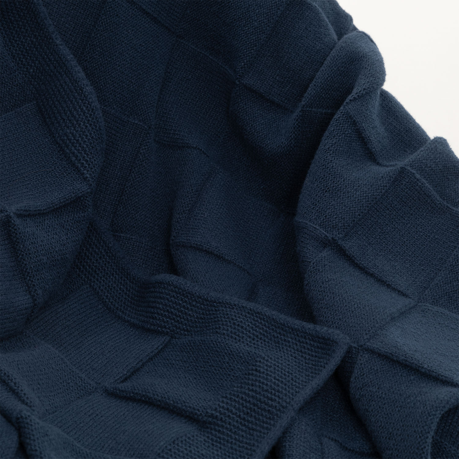 Плед Селла Софт (Cella Soft) вязаный, 160*90 см, синий