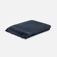 Плед вафельный Elenglect, темно-серый