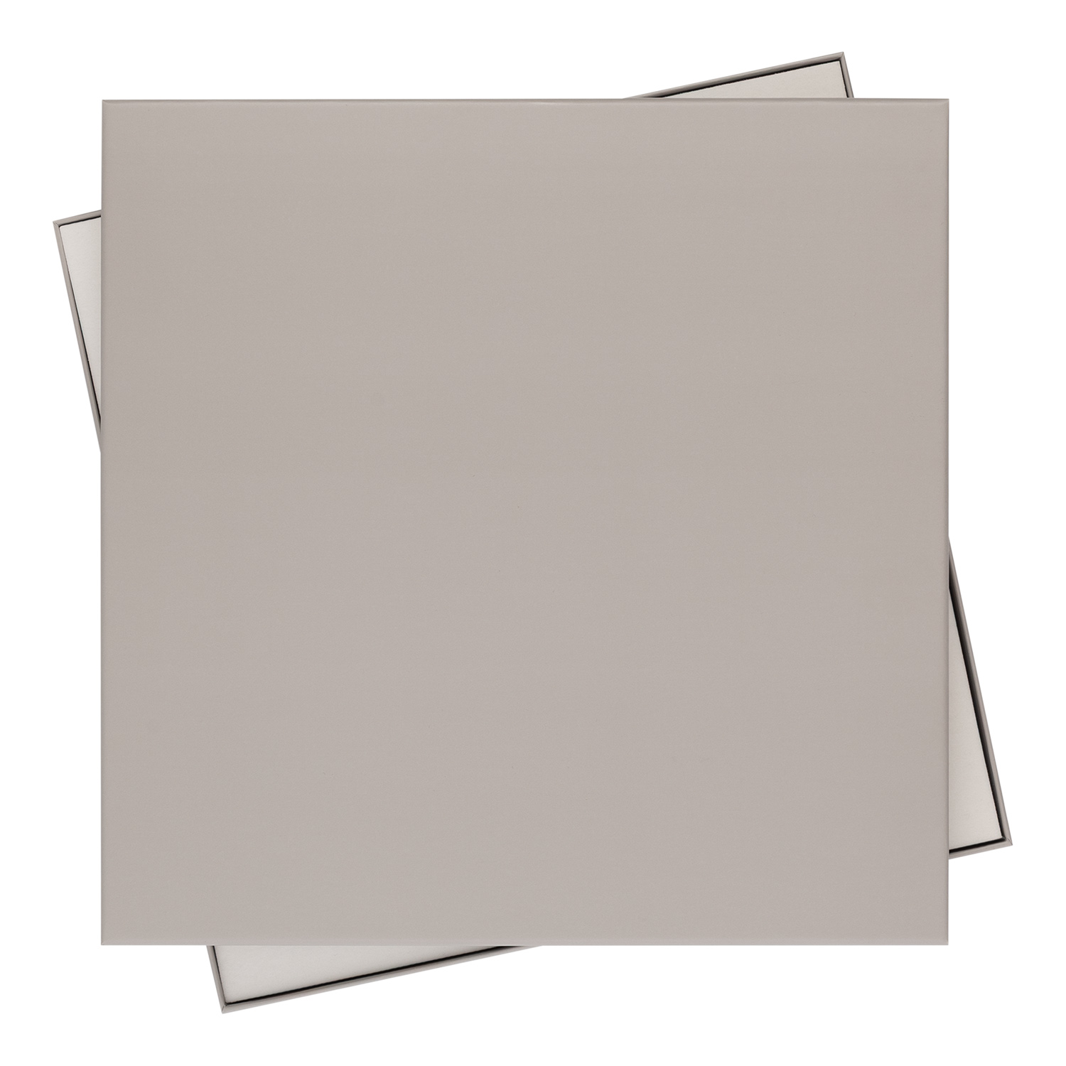 Подарочная коробка с ложементом для ежедневника, ручки и аккумулятора, серая (под съемные ложементы)