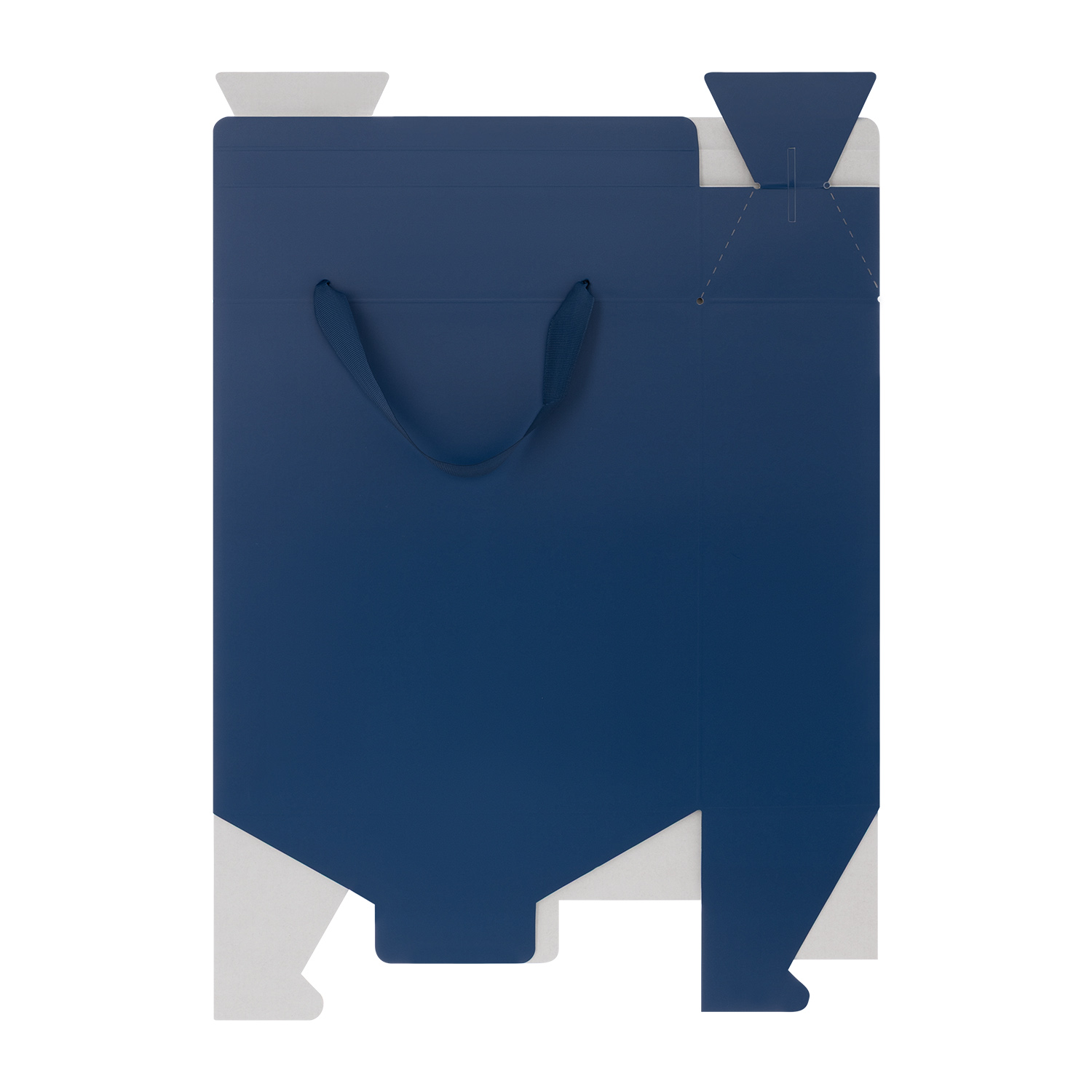 Подарочная коробка-пакет универсальная большая, синяя