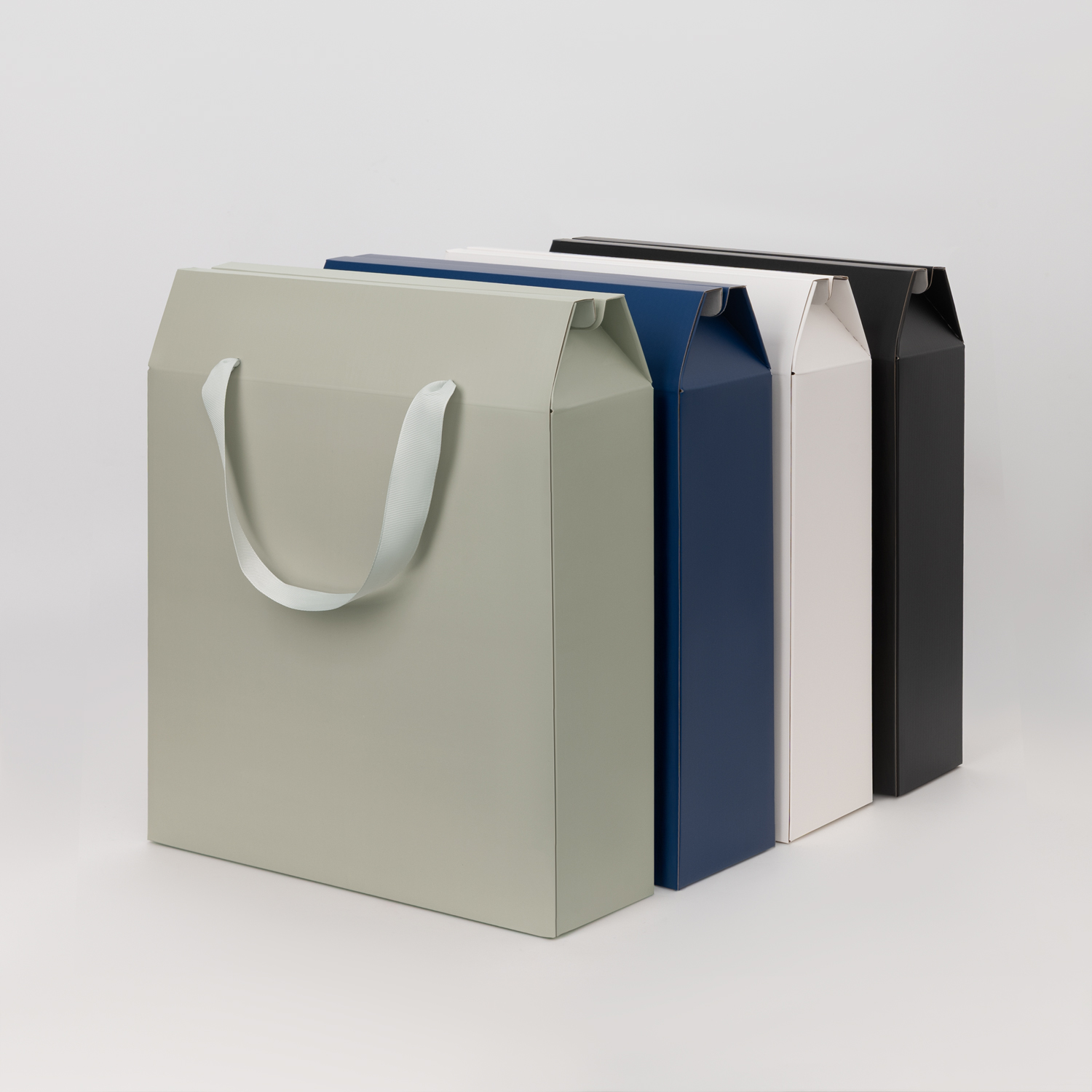 Подарочная коробка-пакет универсальная большая, синяя