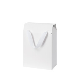 Подарочная коробка-пакет универсальная малая, белая