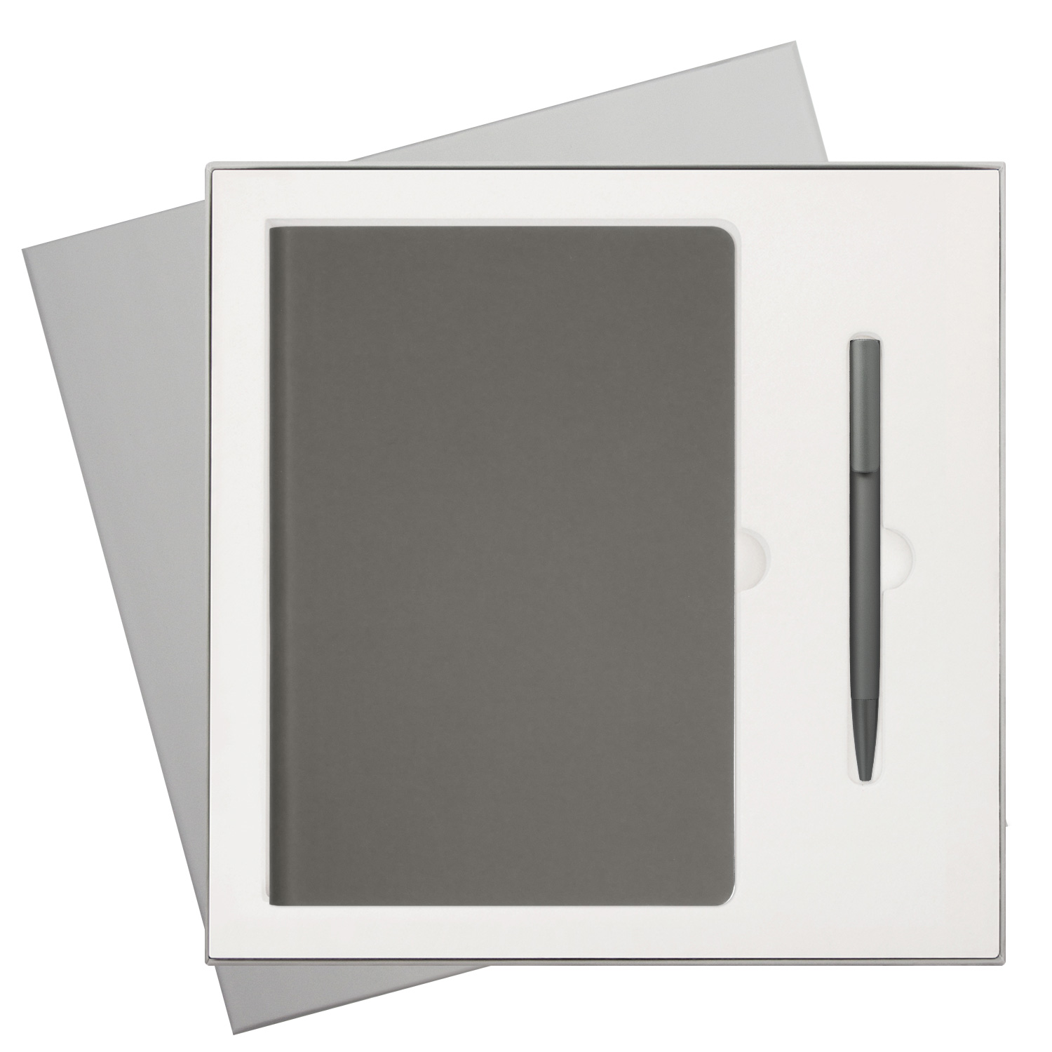 Подарочный набор Стар (Star), серый (ежедневник, ручка)