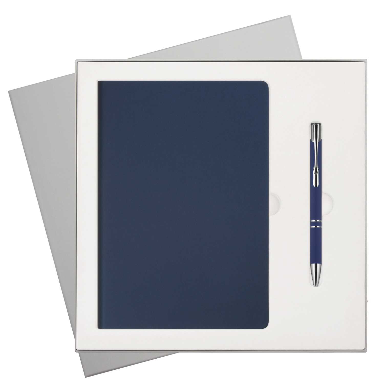 Подарочный набор Стар (Star), синий (ежедневник, ручка)