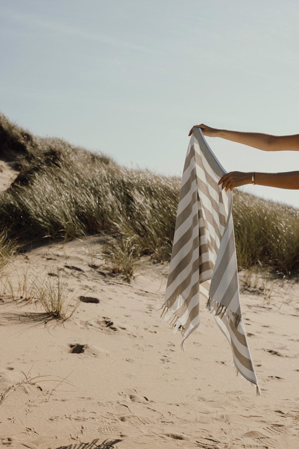 Полотенце для хаммама VINGA Ornos из переработанного хлопка GRS, 80х180 см