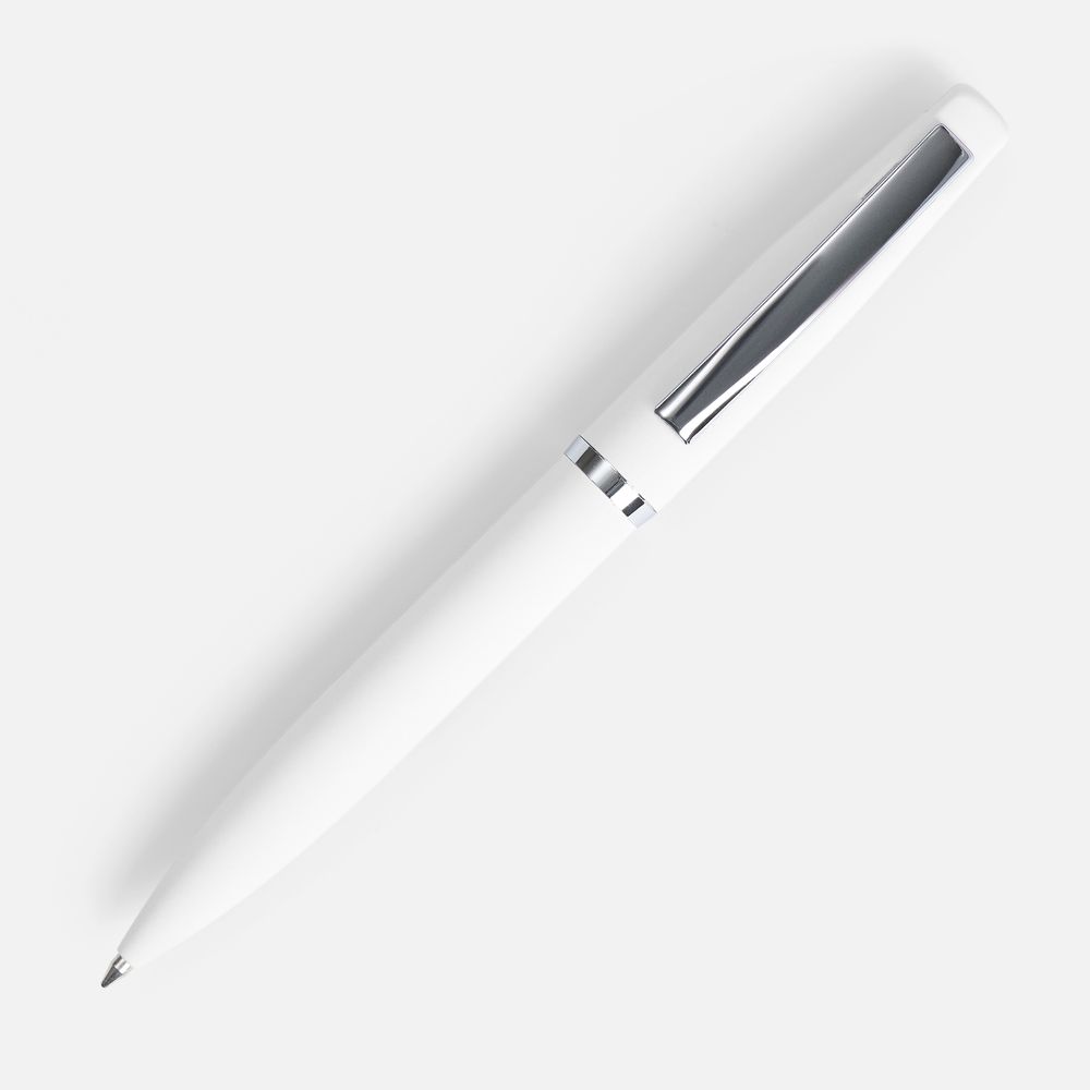 Ручка шариковая Bolt Soft Touch, белая
