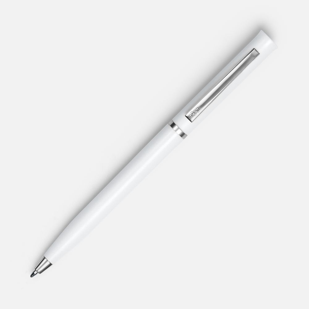 Ручка шариковая Euro Chrome, белая